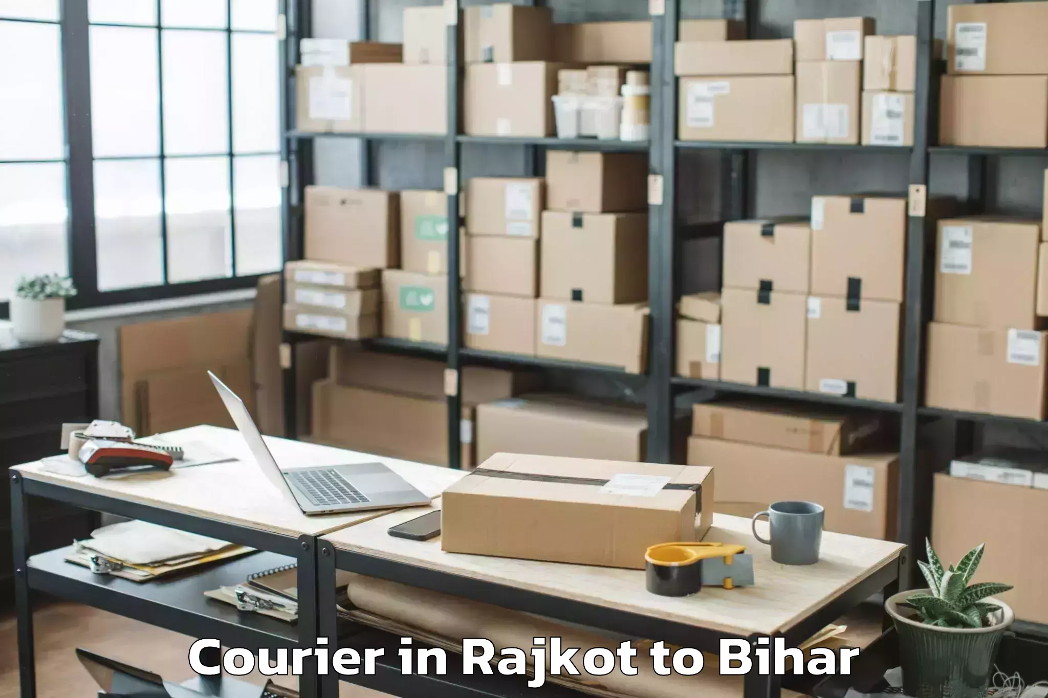 Get Rajkot to Hulasganj Courier